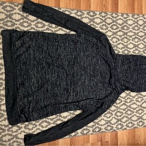 Navy blue cowl neck sweater